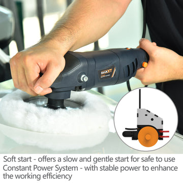 Car waxing machine for polishing cars, motorcycles, furniture, floors, sofas and other machines is light and powerful Car Polisher R7183-2